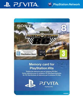 Аксессуар для игровой приставки Sony PS Vita: Комплект «PSN код активации MotorStorm RC» + Карта памяти 8 Гб