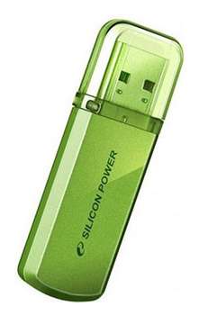 Flash-носитель Silicon Power 4Gb Helios 101 SP004GBUF2101V1N USB2.0 зеленый
