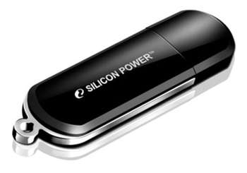 Flash-носитель Silicon Power 4Gb Luxmini 322 SP004GBUF2322V1K USB2.0 черный USB 2.0