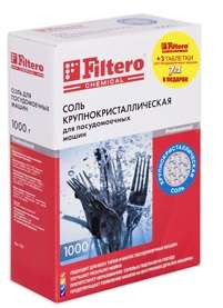 Моющее средство FILTERO Соль для ПММ Арт.707 1кг+3 таблетки для ПММ