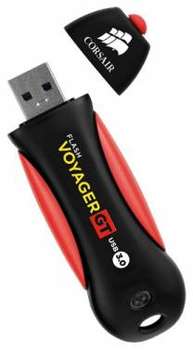 Flash-носитель Corsair 32Gb Voyager GT CMFVYGT3B-32GB USB3.0 черный/красный
