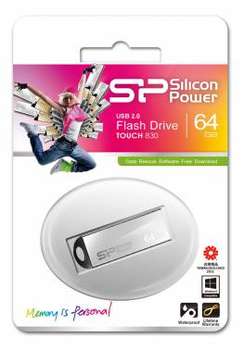 Flash-носитель Silicon Power 64Gb Touch SP064GBUF2830V1S 830 USB2.0 серебристый