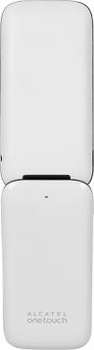 Сотовый телефон ALCATEL Мобильный телефон  OneTouch 1035D белый раскладной 2Sim 1.8" 128x160 GSM900/1800 MP3 FM microSDHC max8Gb