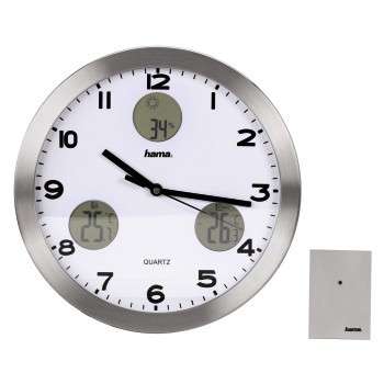 Часы Hama AG-300 H-113982 серебристый