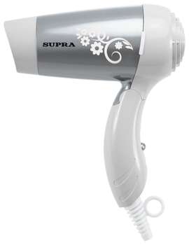 Фен SUPRA PHS-1211 1200Вт белый/серебристый