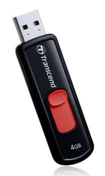 Flash-носитель Флеш диск Transcend 4GB JetFlash 500 Red