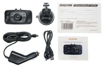 Автомобильный видеорегистратор Digma FreeDrive 104 черный 1Mpix 1080x1920 1080p 140гр. GP1248