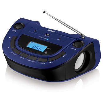 Магнитола BBK BS07BT синий 2Вт/MP3/FM/USB/BT