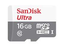 Карта памяти SanDisk microSDHC 16Gb Class10  SDSQUNB-016G-GN3MA Ultra + adapter