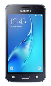 Сотовый телефон Samsung Galaxy J1 SM-J120F 8Gb черный моноблок 3G 4G 2Sim 4.5" 480x800 Android 5.1 5Mpix WiFi BT GPS GSM900/1800 GSM1900 TouchSc MP3 FM microSD max128Gb