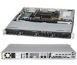 Сервер SuperMicro SYS-5017R-MTF 2.5" SATA C602 1G 2P 1x350W