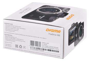 Автомобильный видеорегистратор Digma Видеорегистратор FreeDrive 300 черный 3Mpix 1080x1920 1080p 140гр. GP2159