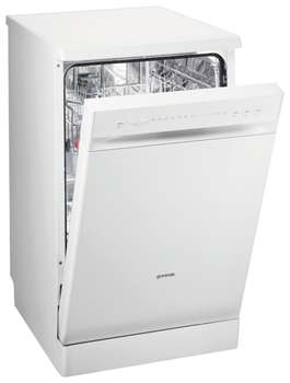 Посудомоечная машина GORENJE 85x45x60, 9 комплектов, A, таймер отсрочки старта, белая GS52214W