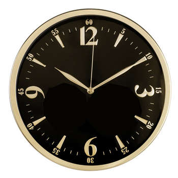 Часы БЮРОКРАТ WallC-R25M черный (WALLC-R25M/BLACK)