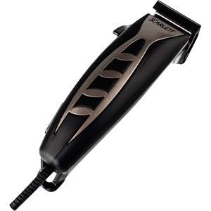 Триммер для волос SCARLETT Машинка для стрижки  SC-HC63C08 черный/золотистый 13Вт