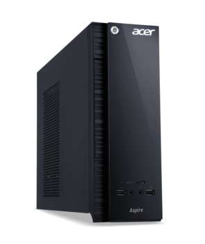 Компьютер, рабочая станция Acer Системный блок Aspire XC-704/Intel Celeron N3050 1.60GHz Dual/2GB/500GB/GMA HD/DVD-RW/CR/USFF/KB+MOUSE/DOS/1Y/BLACK DT.SZLER.003
