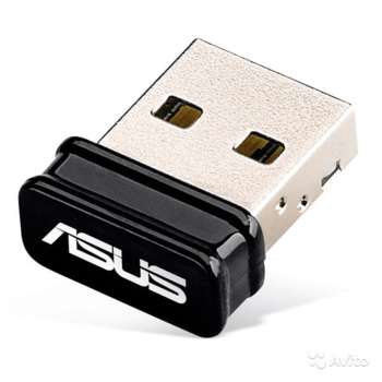 Сетевое устройство ASUS Адаптер USB-N10 NANO Wireless-N150 USB Nano Adapter IEEE 802.11 b/g/n USB2.0 2.4GHz 150Mbps 2gr USB-N10 NANO