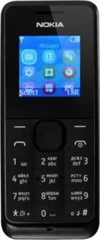 Сотовый телефон Nokia Телефон сотовый  105 Black, 1.4'' 128x128, 384KB RAM, 8MB, 1 Sim, 2G, 800mAh, 70g, 107х44х14 A00025707