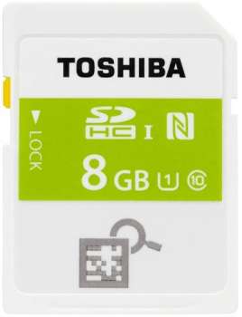 Карта памяти Toshiba 8GB SD NFC Class10 UHS-1 R40 SD-T008NFC(6
