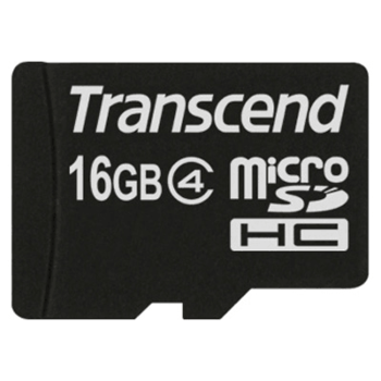 Карта памяти Transcend Флеш-накопитель 16GB microSDHC Class4  TS16GUSDC4