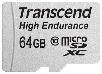 Карта памяти Transcend 64GB HC Card UHS-I Class 10 High Endurance R/W 21/20 MB/s