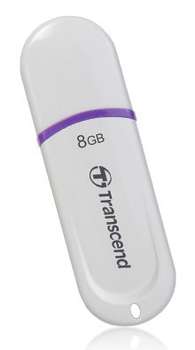 Flash-носитель Transcend 8Gb Jetflash 330 TS8GJF330 USB2.0 белый/фиолетовый
