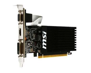 Видеокарта MSI PCI-E GT 710 1GD3H LP nVidia GeForce GT 710 1024Mb 64bit DDR3 954/1600 DVIx1/HDMIx1/CRTx1/HDCP Ret low profile