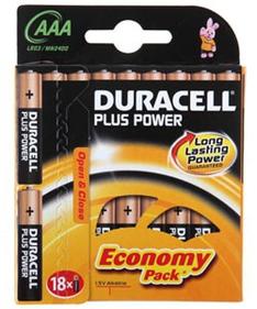 Аккумулятор DURACELL Батарея Basic LR03-18BL MN2400 AAA