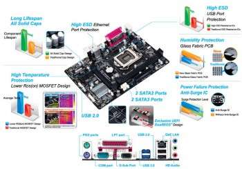 Материнская плата Gigabyte GA-H81M-DS2 Soc-1150 Intel H81 2xDDR3 mATX AC`97 8ch GbLAN+VGA