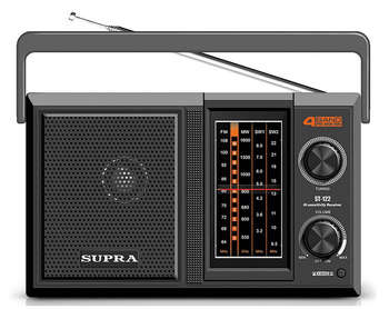 Радиоприемник SUPRA ST-122 черный