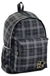 Школьный рюкзак ALL OUT Рюкзак Luton Harvest Check полиэстер серый/черный
