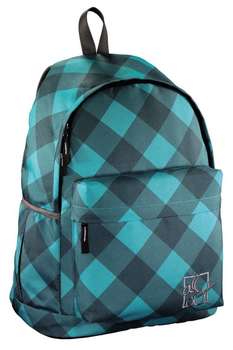 Школьный рюкзак ALL OUT Luton Blue Dream Check полиэстер серый/голубой