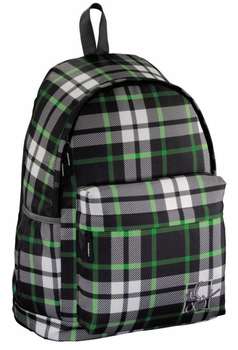 Школьный рюкзак ALL OUT Luton Forest Check серый/зеленый/черный клетка
