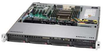 Сервер SuperMicro SYS-5018R-M 3.5" SATA C612 1G 2P 1x350W