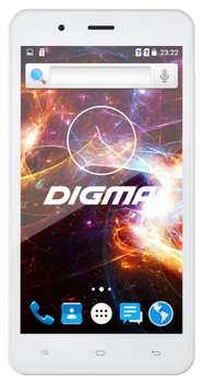 Смартфон Digma S504 3G Vox 8Gb белый моноблок 3G 2Sim 5" 480x854 Android 5.1 5Mpix WiFi BT GPS GSM900/1800 GSM1900 TouchSc MP3 VidConf microSD max32Gb