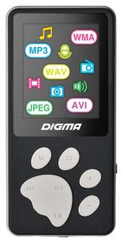 MP3-плеер Digma Flash S3 4Gb черный/серый/1.8"/FM/microSD
