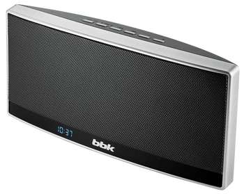 Магнитола BBK BTA120 черный/серебристый 18Вт/MP3/FM/USB/BT