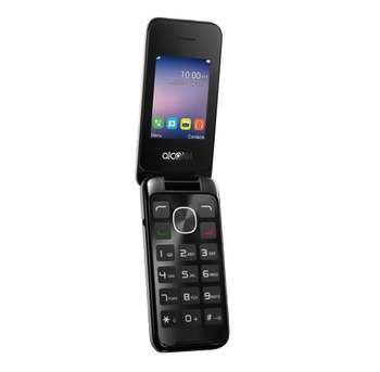 Сотовый телефон ALCATEL Мобильный телефон  OneTouch 2051D серебристый раскладной 2Sim 2.4" 240x320 2Mpix BT GSM900/1800 GSM1900 FM microSD max32Gb
