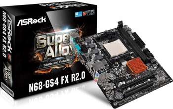 Материнская плата ASRock N68-GS4 FX R2.0 Soc-AM3+ nVidia GeForce 7025 2xDDR3 mATX AC`97 8ch GbLAN RAID+VGA