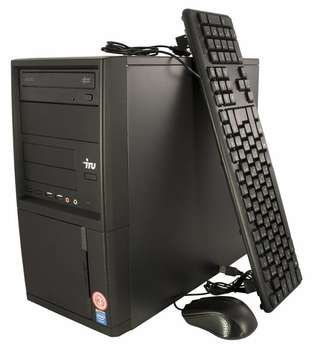 Компьютер, рабочая станция iRU ПК  Office 311 MT Cel G3900 /4Gb/500Gb 7.2k/HDG510/DVDRW/Windows 10 Home Single Language 64/GbitEth/400W/клавиатура/мышь/черный