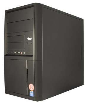 Компьютер, рабочая станция iRU ПК  Office 110 MT P J4205 /4Gb/500Gb 7.2k/HDG505/Free DOS/GbitEth/350W/черный