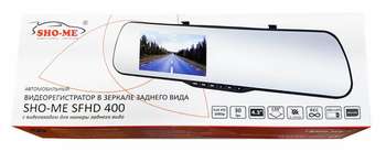 Автомобильный видеорегистратор SHO-ME Видеорегистратор  SFHD 400 черный 3Mpix 1080x1920 1080p 120гр. Novatek 96220