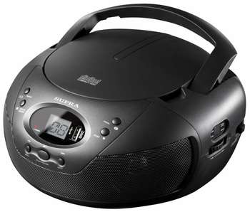 Магнитола SUPRA Аудио  BB-CD121U черный 2.4Вт/CD/CDRW/MP3/FM/USB