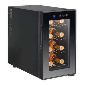 Холодильник SHIVAKI Винный шкаф  SHW-08V1 черный/стекло