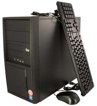 Компьютер, рабочая станция iRU ПК  Office 311 MT Cel G1840 /4Gb/500Gb 7.2k/HDG/Free DOS/GbitEth/350W/клавиатура/мышь/черный