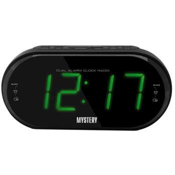 Радиобудильник MYSTERY MCR-69 черный LCD подсв:зеленая часы:цифровые FM