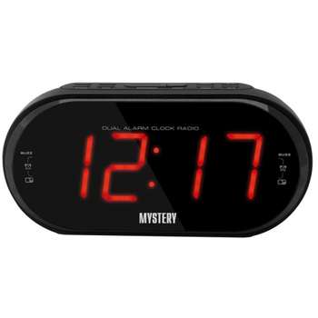 Радиобудильник MYSTERY MCR-69 черный LCD подсв:красная часы:цифровые FM