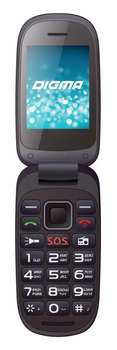 Сотовый телефон Digma Мобильный телефон  A200 Linx черный моноблок 2Sim 2.4" 240x320 0.3Mpix BT GSM900/1800