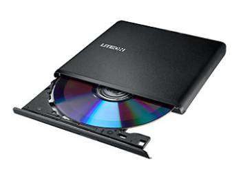 Оптический привод Lite-On DVD-RW ES-1 черный USB slim внешний