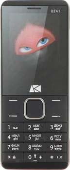 Сотовый телефон ARK Мобильный телефон  U241 черный моноблок 2Sim 2.4" 240x320 0.3Mpix BT GSM900/1800 MP3